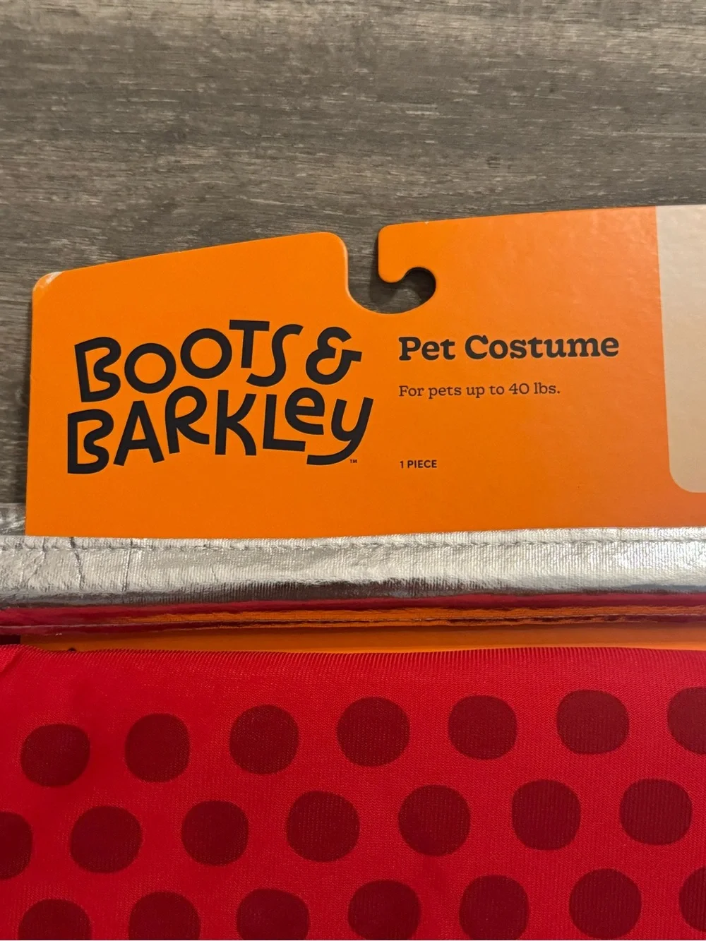 Target Red Polka-Dot Shopping Cart Pet Costume by Bootse & Barkley